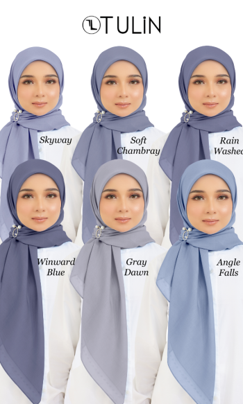 Cotton Voile Square Blue (B5)