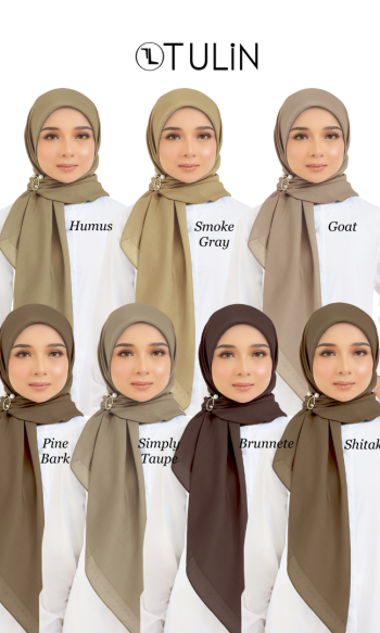 Cotton Voile Square Brown (B5)