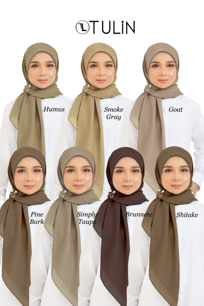 Cotton Voile Square Brown (B5)