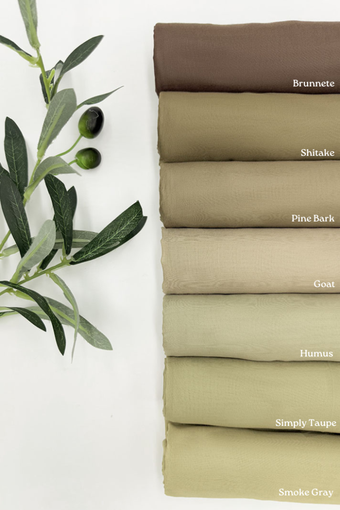 Cotton Voile Square Brown (B5) - Image 2