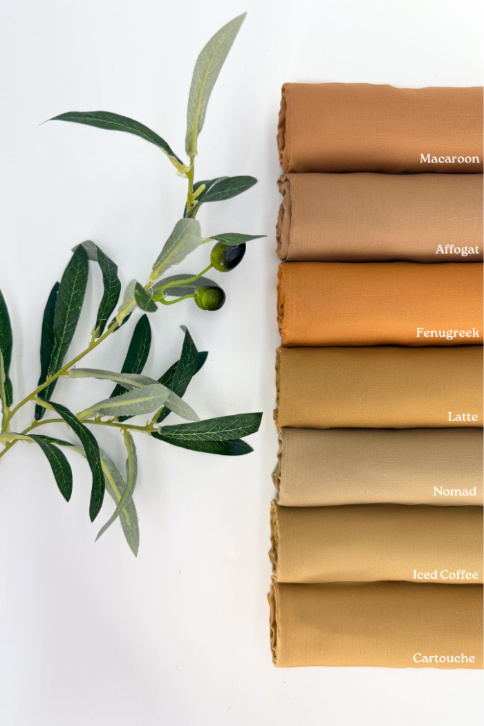 Cotton Voile Square Coffee (B5) - Image 2