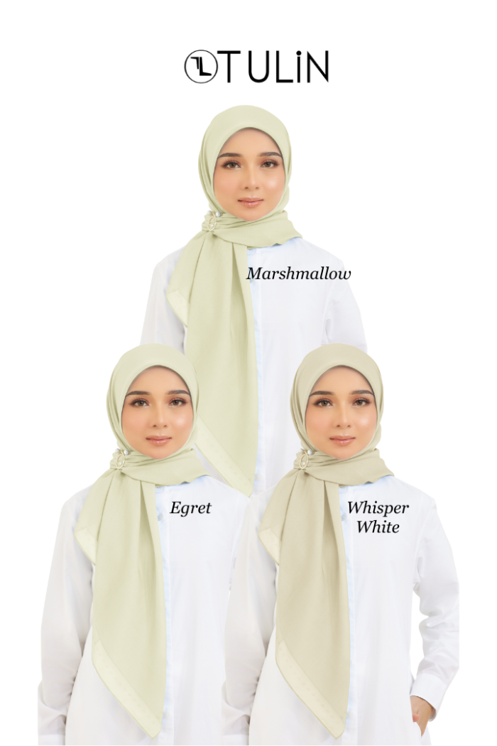 Cotton Voile Square Cream (B5)