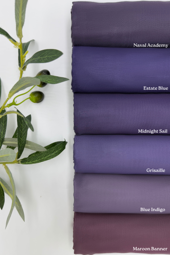 Cotton Voile Square Dark Purple (B5) - Image 2