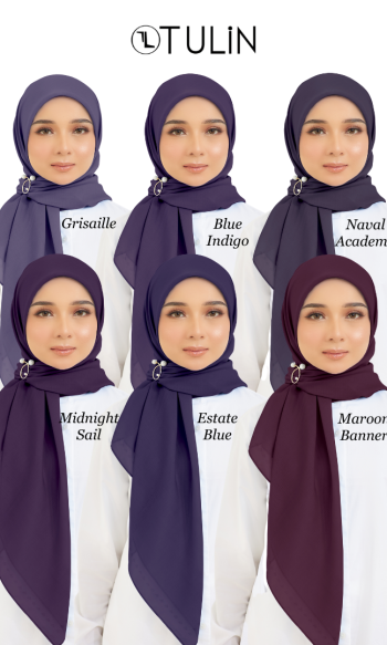 Cotton Voile Square Dark Purple (B5)