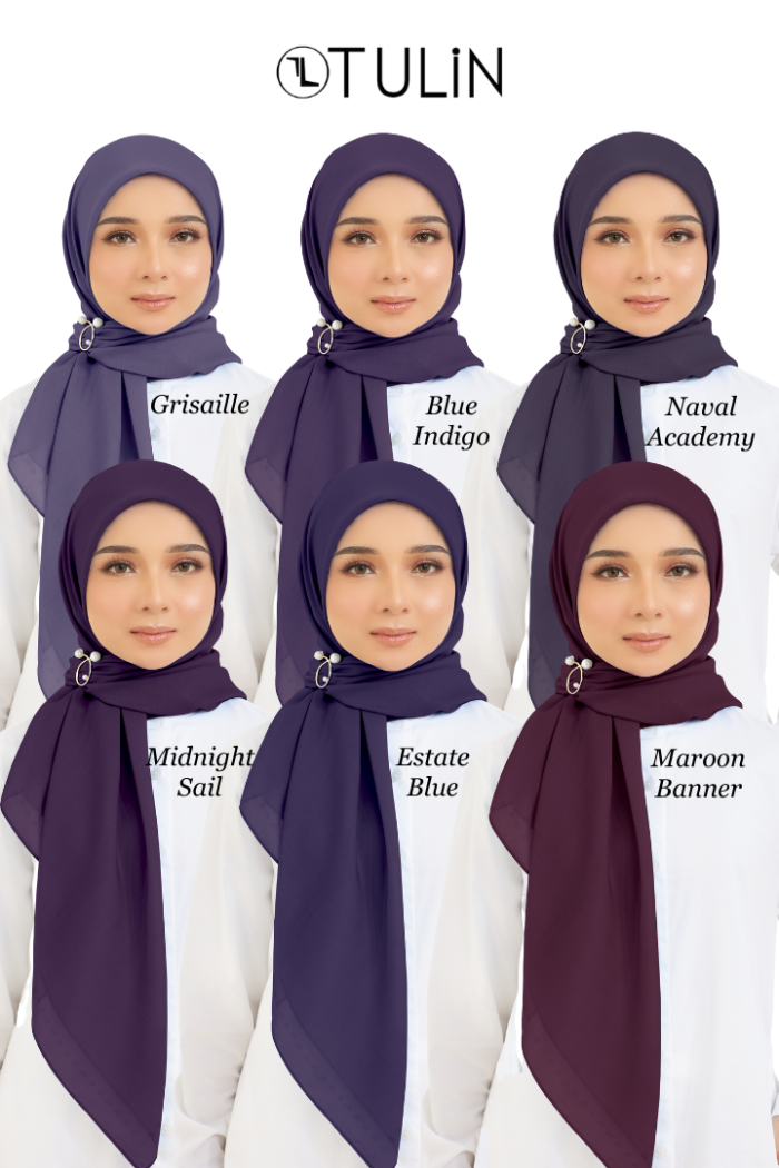 Cotton Voile Square Dark Purple (B5)