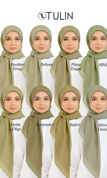 Cotton Voile Square Green (B5)