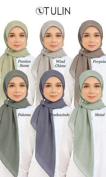 Cotton Voile Square Dark Grey (B5)