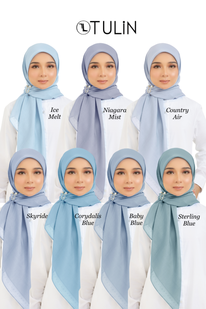 Cotton Voile Square Light Blue (B5)