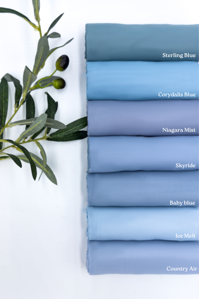 Cotton Voile Square Light Blue (B5) - Image 2