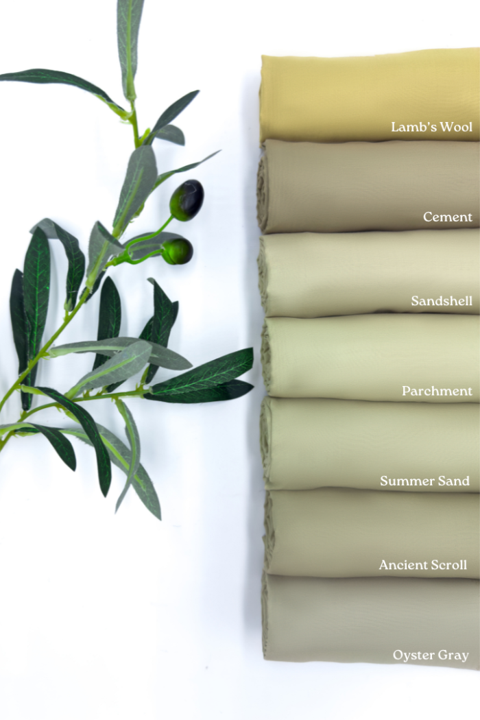 Cotton Voile Square Light Brown ( B5 )
