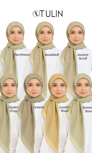 Cotton Voile Square Light Brown (B5)