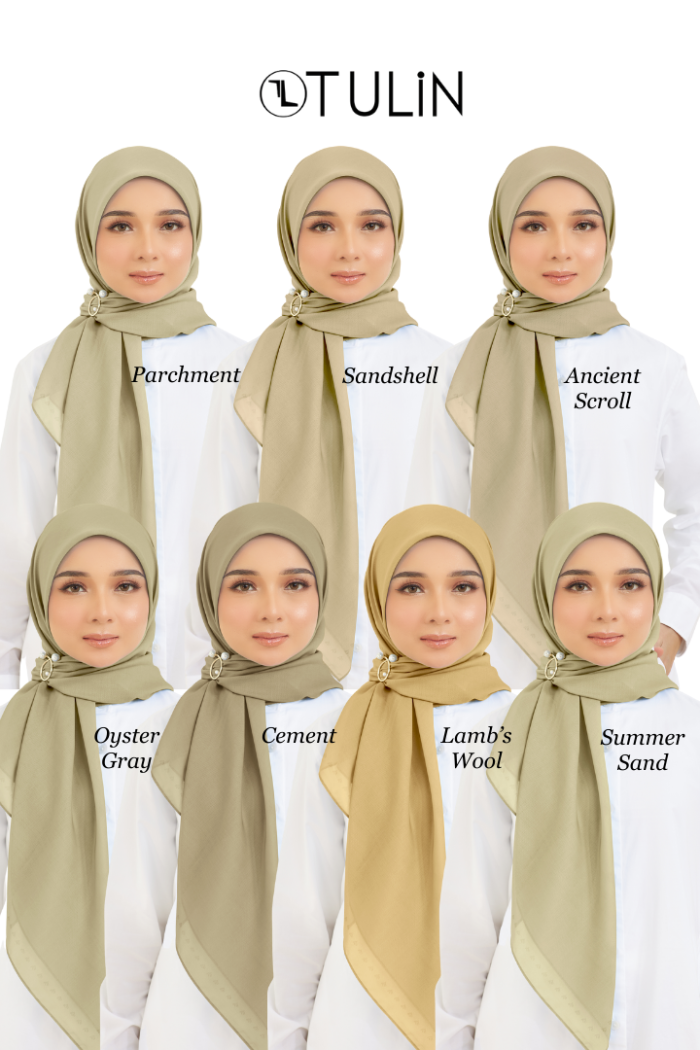 Cotton Voile Square Light Brown (B5)