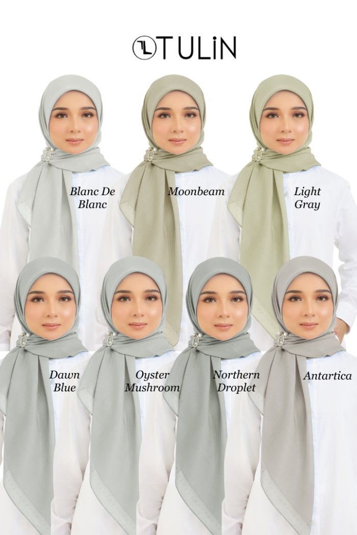 Cotton Voile Square Light Grey (B5)
