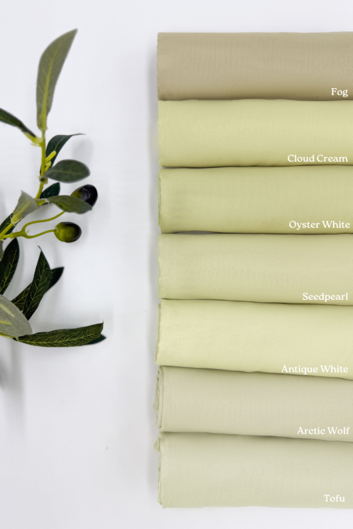 Cotton Voile Square Light Yellow (B5) - Image 2