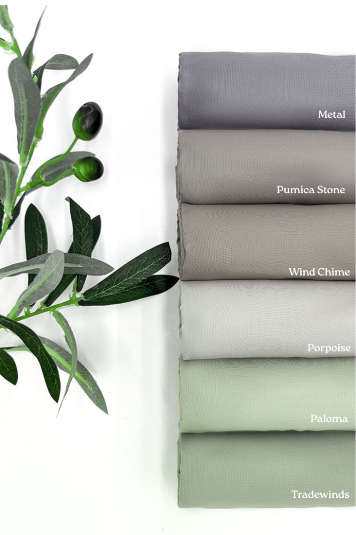 Cotton Voile Square Dark Grey (B5)