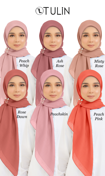 Cotton Voile Square Peach (B5)