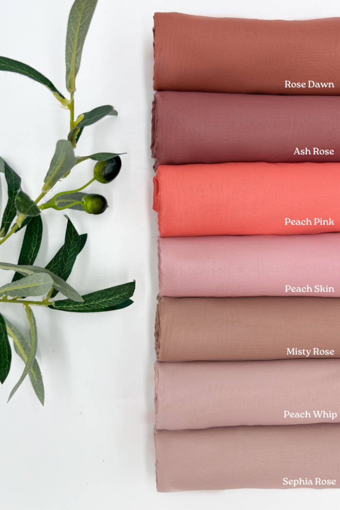 Cotton Voile Square Peach (B5) - Image 2