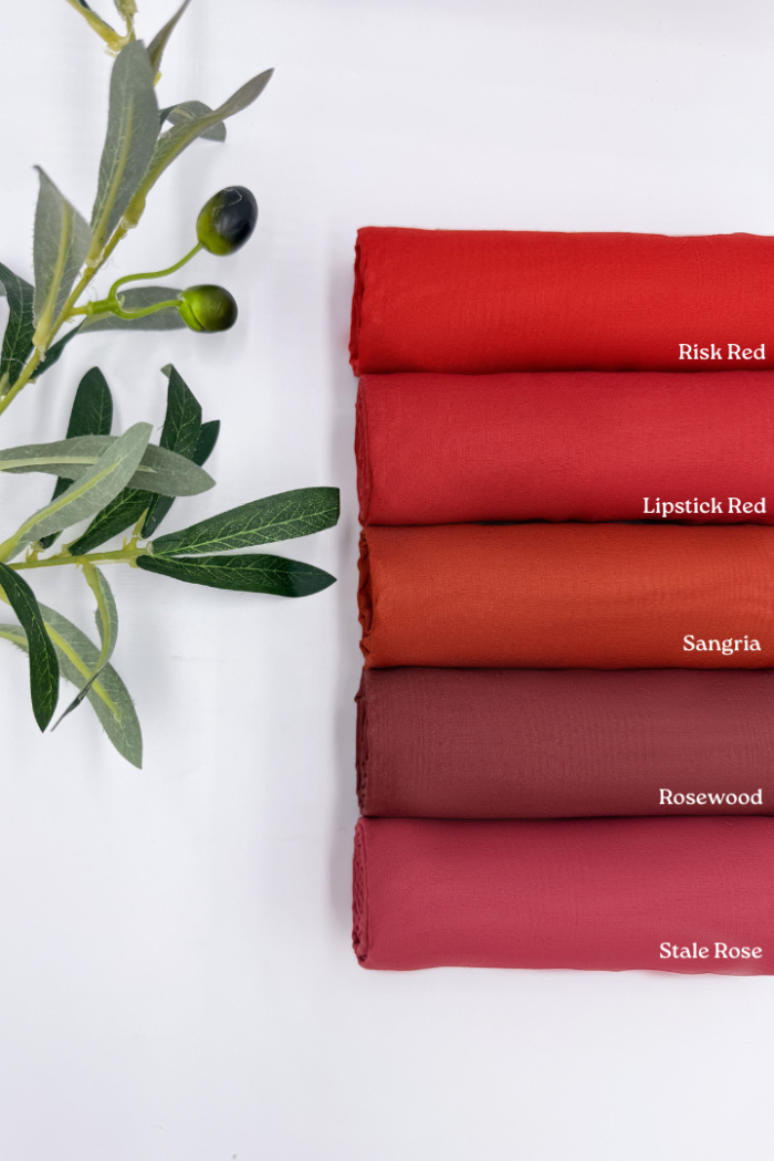 Cotton Voile Square Red (B5) - Image 2