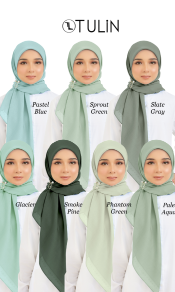 Cotton Voile Square Turqoise (B5)