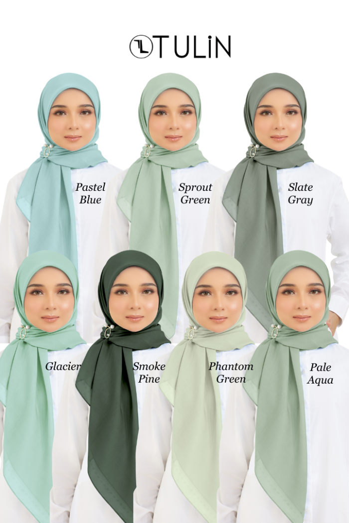 Cotton Voile Square Turqoise (B5)