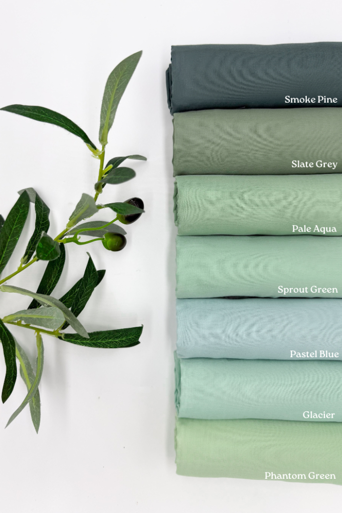 Cotton Voile Square Turqoise (B5) - Image 2
