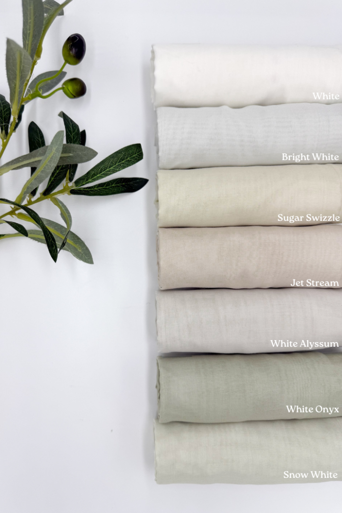 Cotton Voile Square White (B5) - Image 2