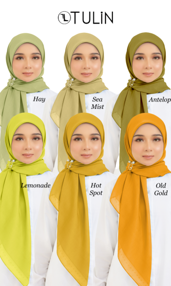 Cotton Voile Square Yellow (B5)