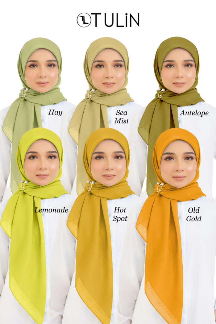 Cotton Voile Square Yellow (B5)