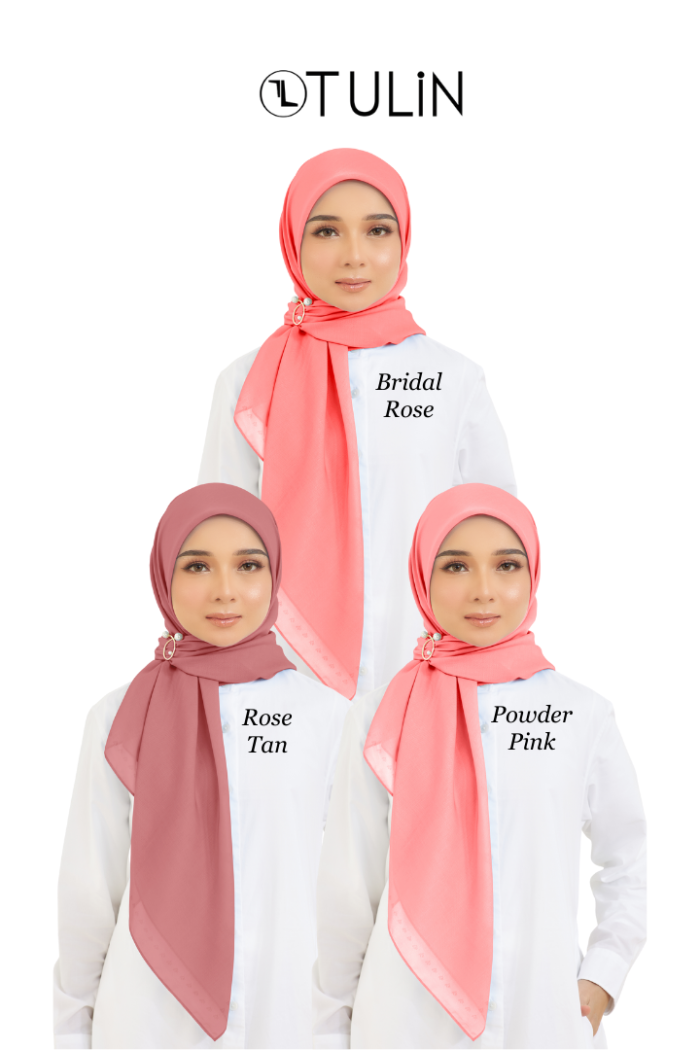 Cotton Voile Square Chic Peach (B6)
