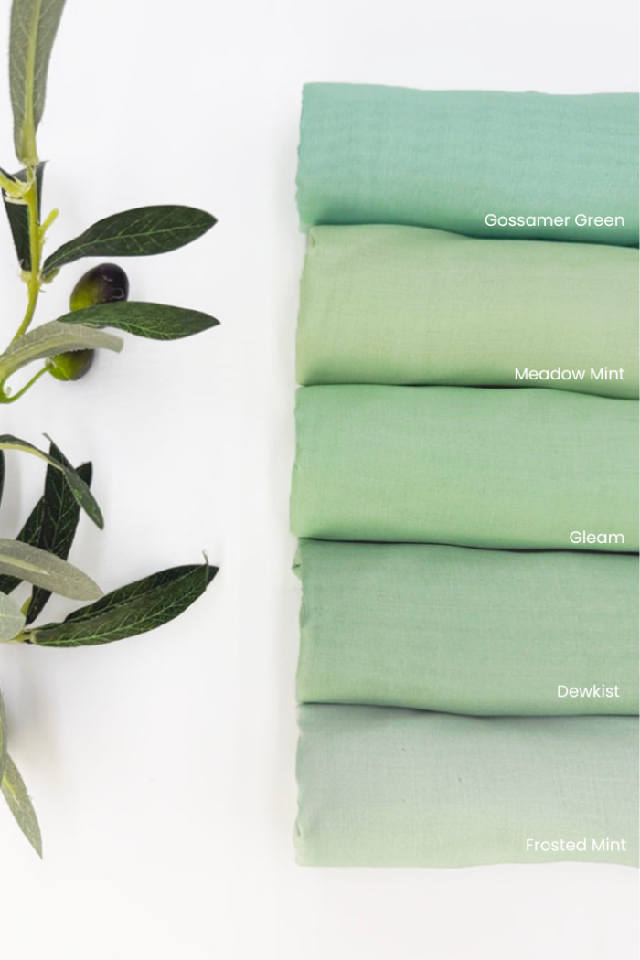 Cotton Voile Square Mint (B6)
