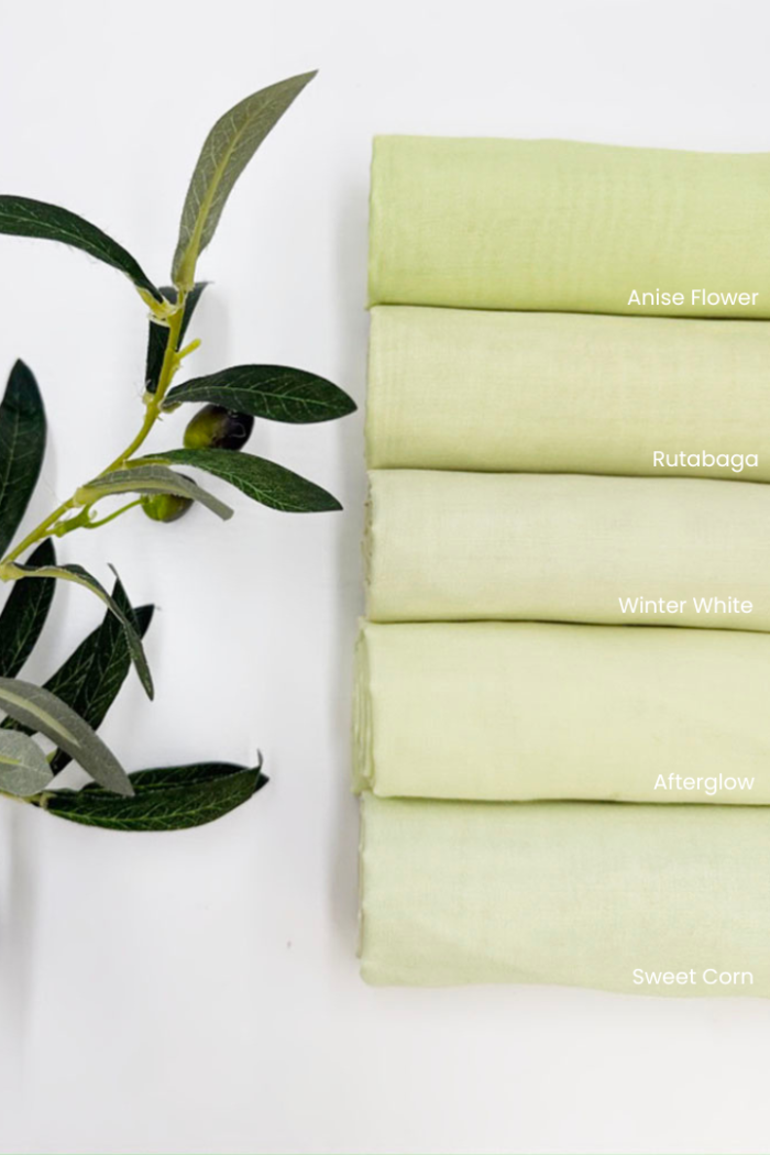 Cotton Voile Square Butter (B6)