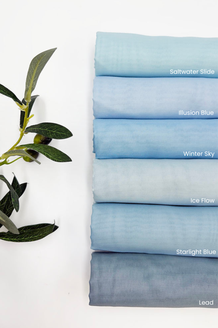 Cotton Voile Square Sky (B6)