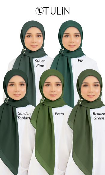 Cotton Voile Square Forest (B6)
