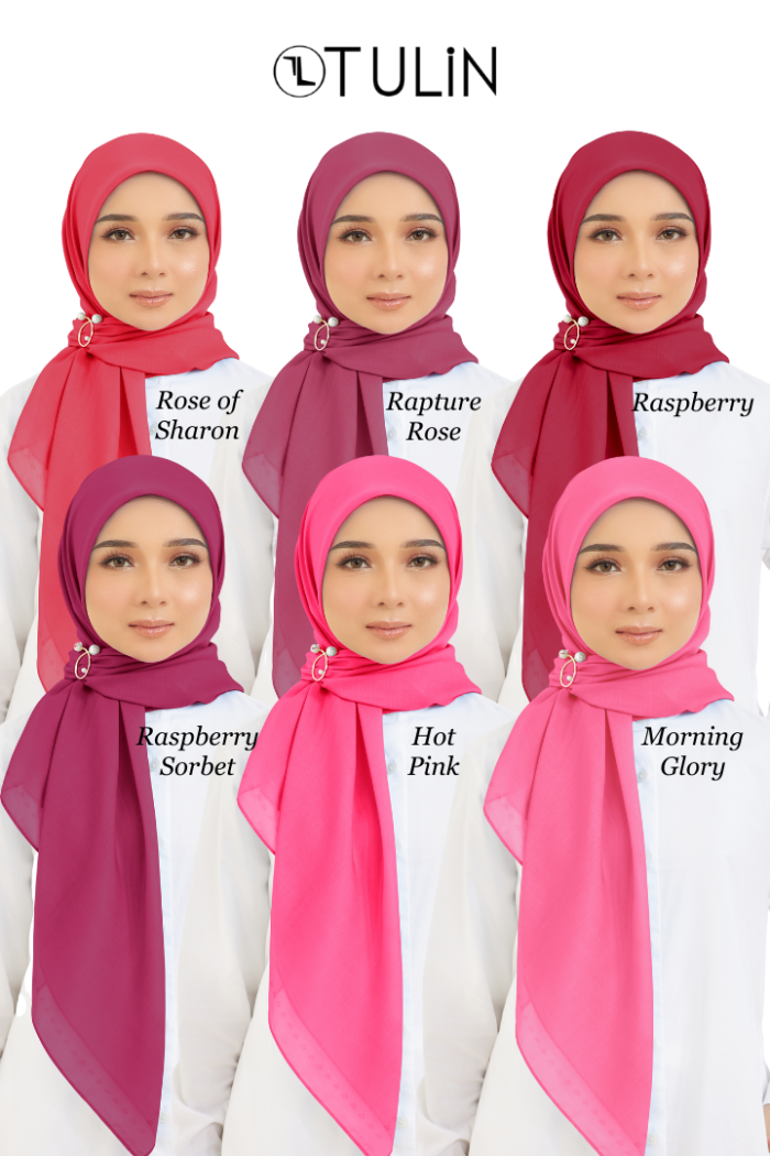 Cotton Voile Square Hot Pink (B6)