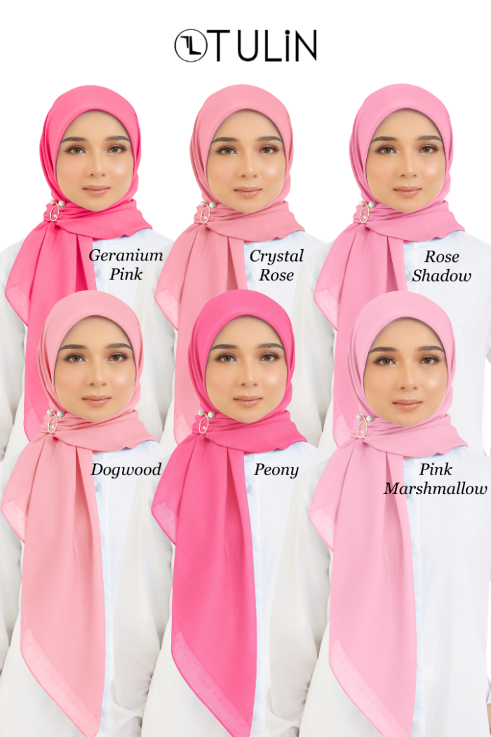Cotton Voile Square Light Pink (B6)