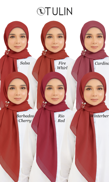 Cotton Voile Square Maroon (B6)