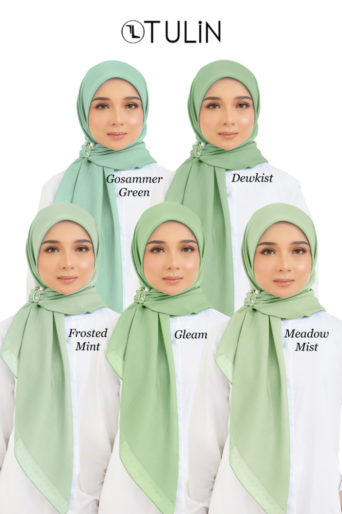 Cotton Voile Square Mint (B6)