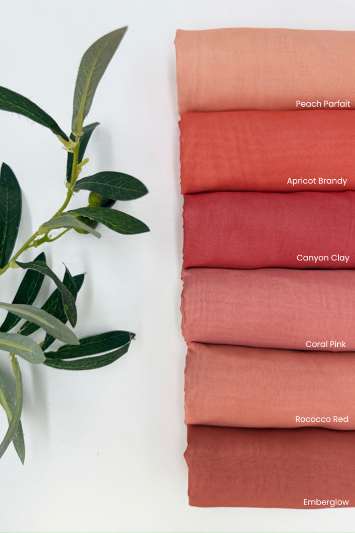Cotton Voile Square Salmon (B6)