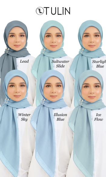 Cotton Voile Square Sky (B6)