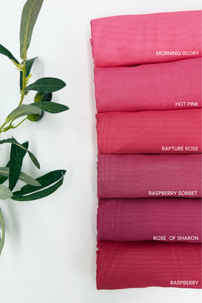 Cotton Voile Square Hot Pink (B6)