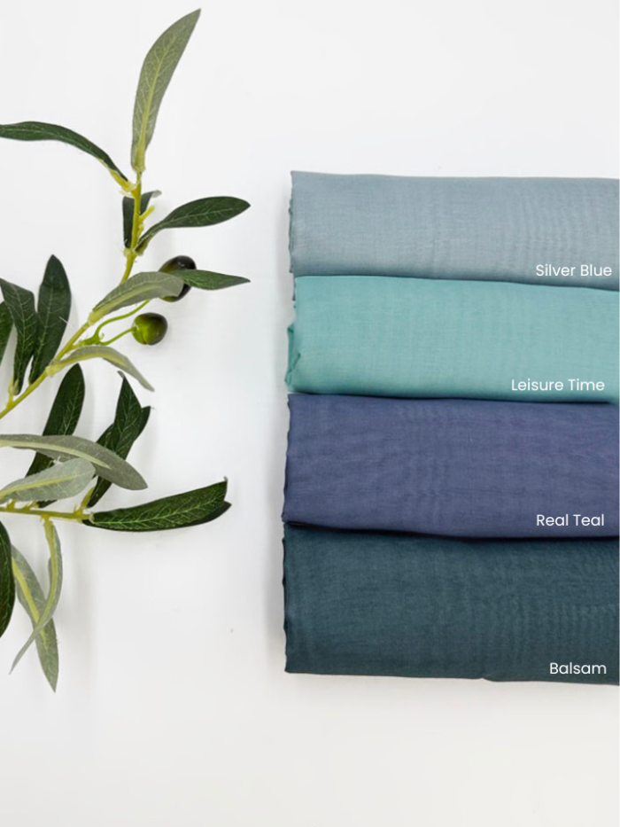 Cotton Voile Square Aqua (B6) - Image 2