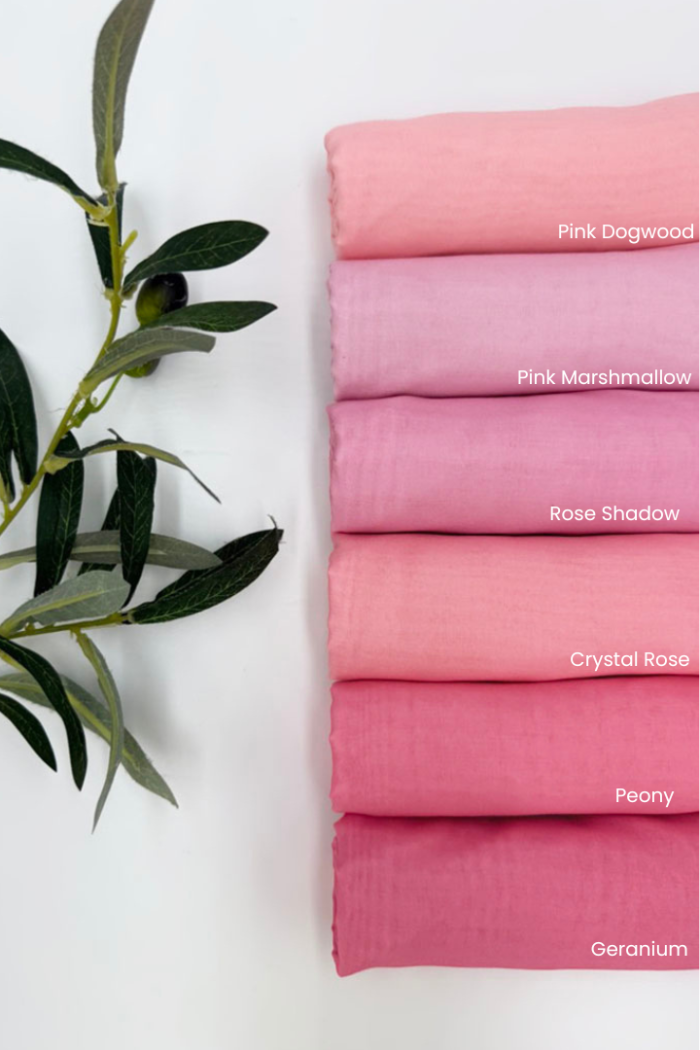 Cotton Voile Square Light Pink (B6)