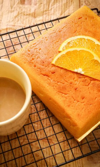 Orange Plain Sourcream Buttercake