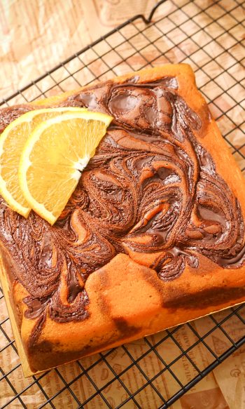 Orange Chocolate Callebaut Sourcream Buttercake