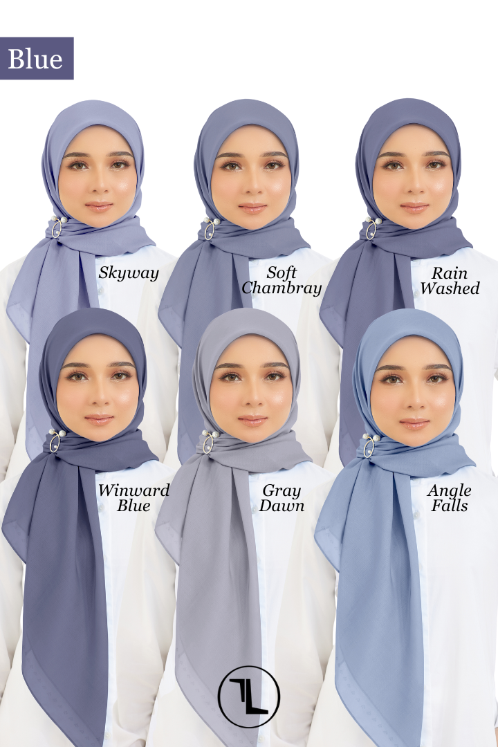 Cotton Voile Square Blue (B5)