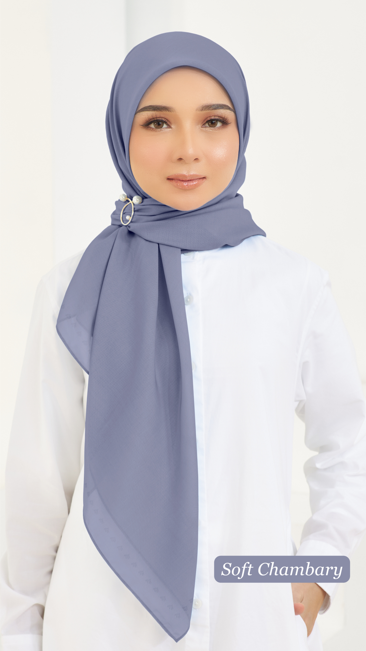 Cotton Voile Square Blue (B5) - Image 6