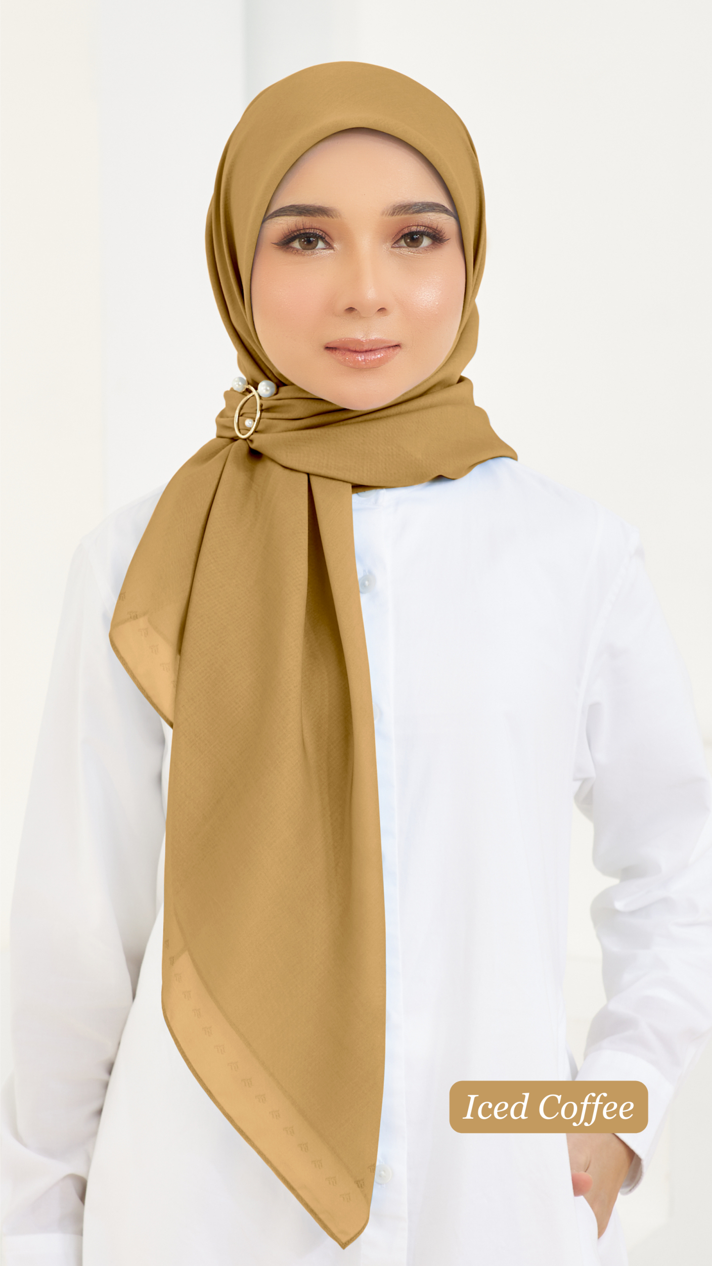 Cotton Voile Square Coffee (B5) - Image 7