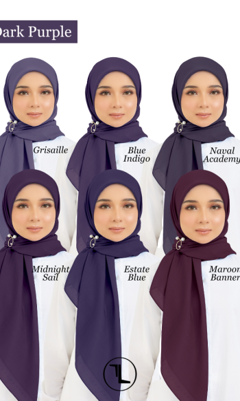 Cotton Voile Square Dark Purple (B5)