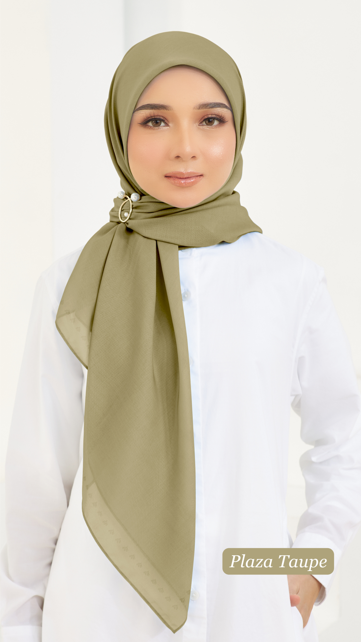 Cotton Voile Square Green (B5) - Image 4