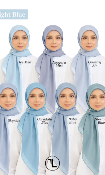 Cotton Voile Square Light Blue (B5)